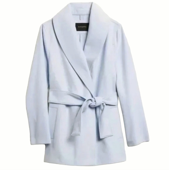 Banana Republic Short Shawl Jacket in Davenport Blue Women's Small - Picture 1 of 8